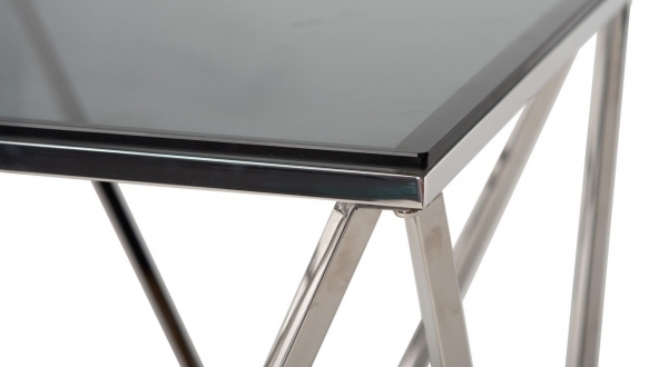 Стол кофейный CP-2 тонированный + серебро 7