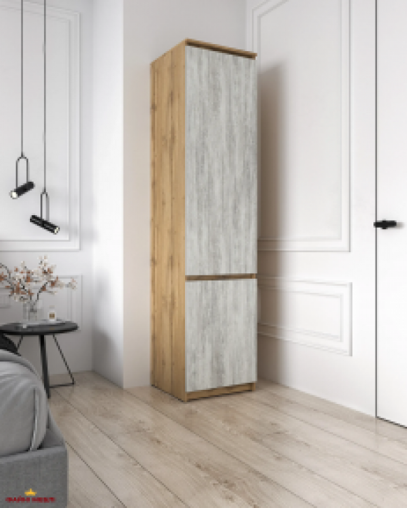 Шкаф Морели Т217 аппалачи/бетон с полками 50 см