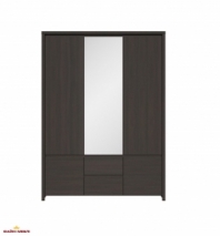Шафа SZF5D2S BRW Poland Kaspian 3 дверна венге 154 см