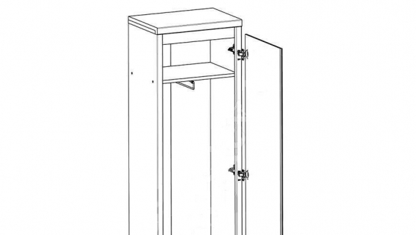 Шкаф с зеркалом SZF1D2SP Каспиан Сонома 0