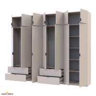 Шафа для одягу Дорос Лукас кашемір 7 дверна 295 см