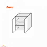 Секция верхняя 80В/720 2дв Pro Blum Миллениум