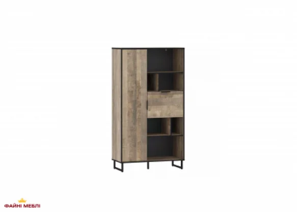 Стелаж комбі дуб гранж пісочний F-0006 Форте