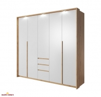 Шафа 5D3S/230 Perfect Home Xelo 5 дверна білий 225 см