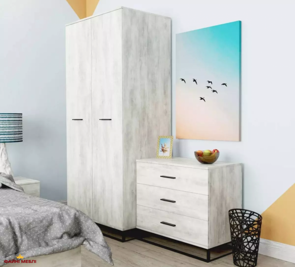 Шафа у спальню дводверна Art In Head Ascet 90 см 1