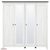 Шкаф SZF2L2D3E BRW Poland Hesen 4 дверный модрина 197 см