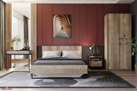 Прикроватная тумба дуб гранж песочный F-0011 Форте