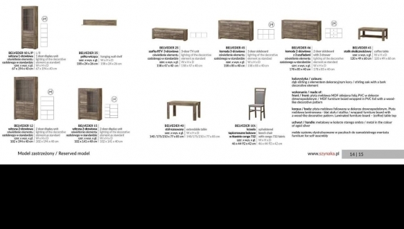 Комод 45 BELVEDER 8