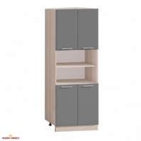 Шкаф П60.214.4Д В.1 под духовку или микроволновку Хай-Тек глянец перламутр