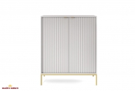 Комод высокий Серый/Золотые ножки K104 Nova