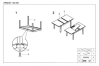 Стіл ERNEST 120/160