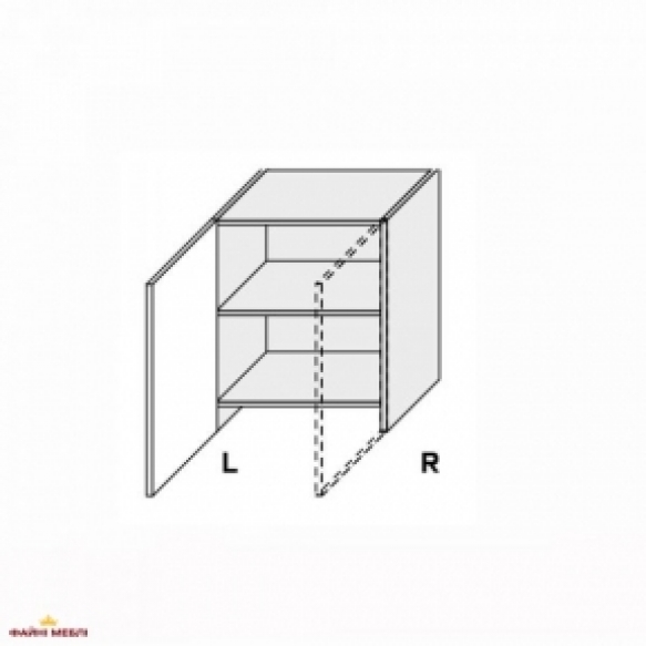 Секция верхняя правая вытяжка телескоп 60ВВТ/690 1дв Миллениум WG