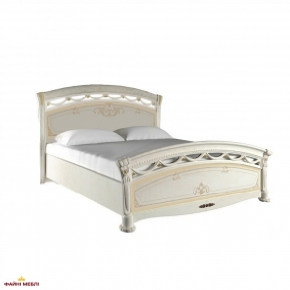 Ліжко 160 тверда спинка Люкс Роселла