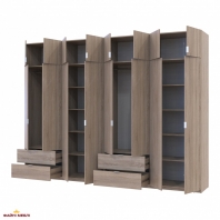 Шафа для одягу Дорос Лукас дуб сонома 8 дверна 320 см