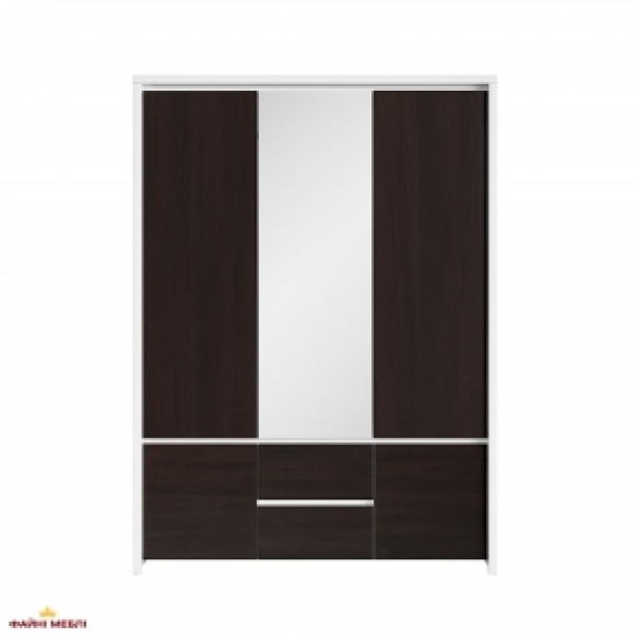 Шафа BRW Poland Kaspian 3 дверна каштан 154 см