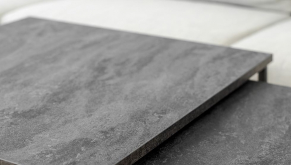 Столик Квадро S вугільний камінь 4