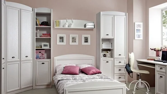 Шкаф кутовая SZFN2D Гербор Салерно 2 дверный белый 98 см 3