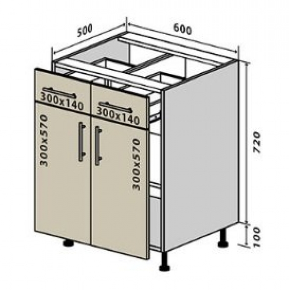 №26 Низ 60-82 (2+2) МоDa Люкс