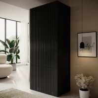 Шафа 90 2D Cama Pafos 2 дверна чорний 90 см