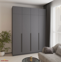 Шафа Mebelstar Оскар чотирьохдверна з антресоллю Антрацит 200 см