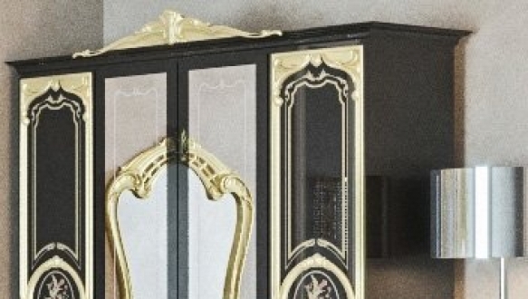 Шкаф 4Д с зеркалом Кармен Новая Люкс 2