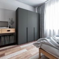 Шкаф Морели ST0027 3 дерный антрацит 180 см