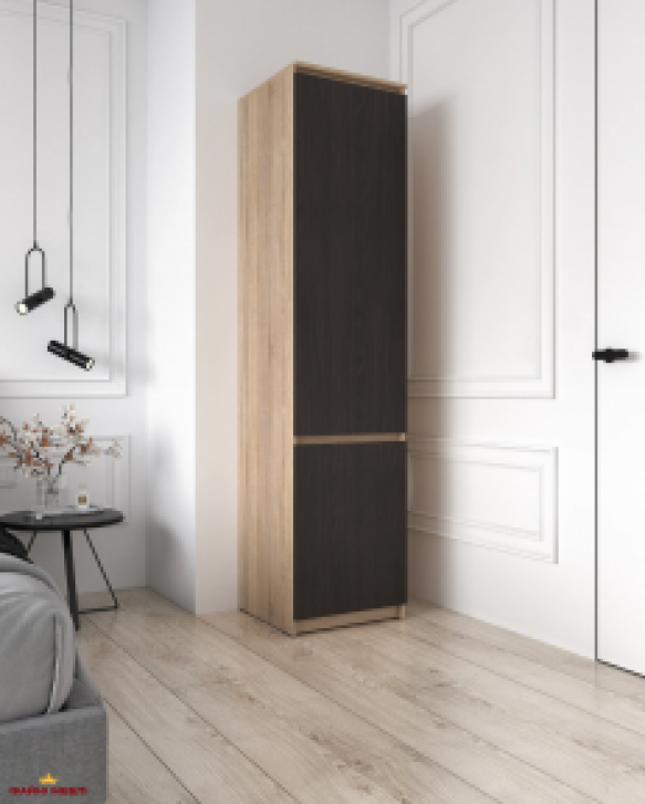 Шкаф Морели Т217 сонома/венге темный с полками 50 см