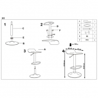 Барный стул H-1