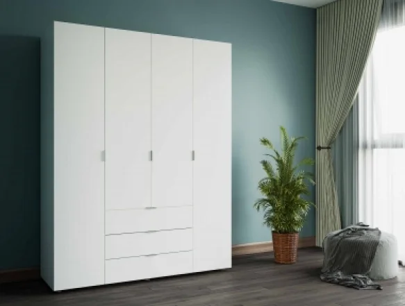 Шафа 4Д Гелар Дорос 4 дверна білий 155 см