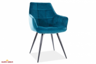 Стілець Lilia Velvet бірюзовий