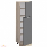  Шкаф П60.214.2Д В.5 для посуды с полками Хай-тек цветная печать