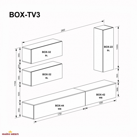 Гостиная Бокс TV-3 0