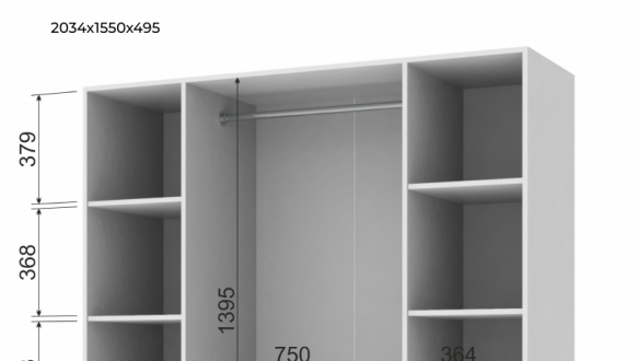 Шкаф Гелар 2+4 Дорос 6-ти дверный 232,5 см 4