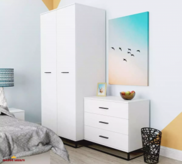 Шафа у спальню дводверна Art In Head Ascet 90 см