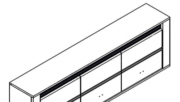 Шкаф навесной SFW3D Селена 1