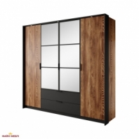 Шафа 4D2S/220 Perfect Home Milton 4 дверна каштан 225 см