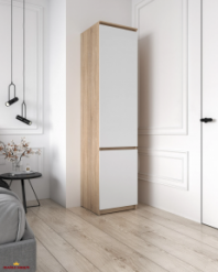 Шкаф Морели Т217 сонома/белый с полками 50 см