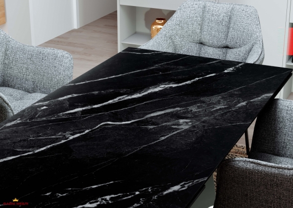 Стіл Edmund (160-240 см) Marquina Black Matt 4