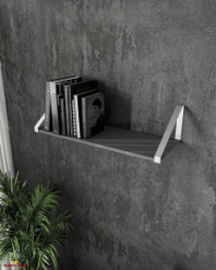 Полиця настінна антрацит/білий XT21