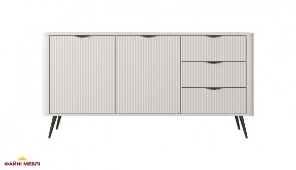 Комод 2D3S/163 Беж/Чорні ніжки Lante 4