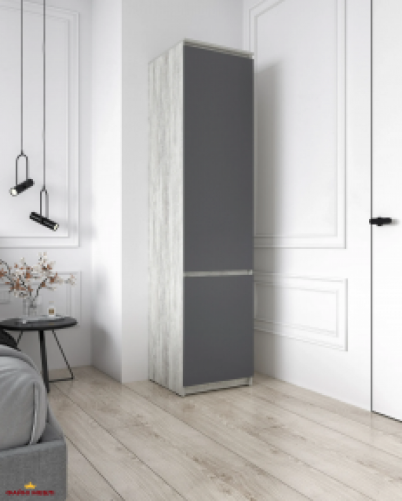 Шкаф Морели Т217 бетон/антрацит с полками 50 см