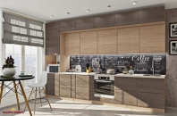 Кухня Хай-тек з текстурою комплект