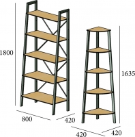 Стеллаж 5 полок Призма