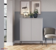 Комод высокий Серый/Черные ножки K104 Nova