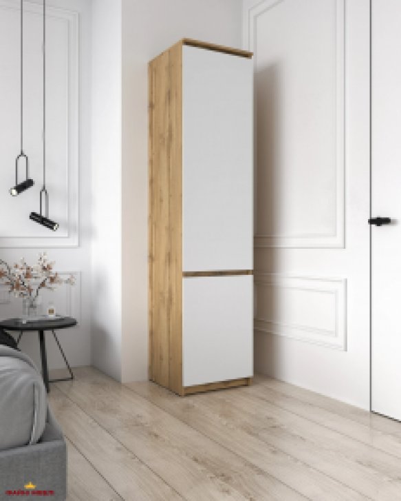 Шкаф Морели Т217 аппалачи/белый с полками 50 см