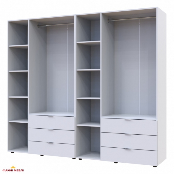 Шафа Дорос Гелар білий 6 дверна 232,5 см 3