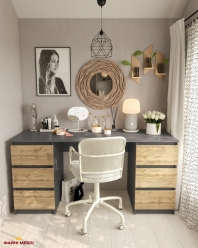 Стол компьютерный антрацит Т228