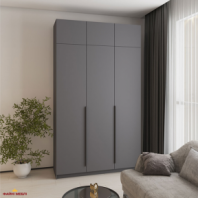 Шафа Mebelstar Оскар трьохдверна з антресоллю Антрацит 150 см