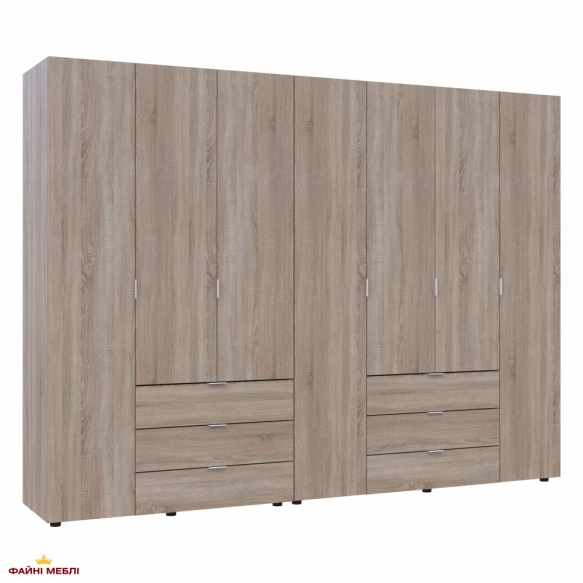 Шафа Дорос Гелар дуб сонома 7 дверна 271,2 см 5