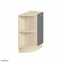 Тумба нижняя Н30.82.1Д кут. полуоткрытая Хай-Тек глянец перламутр